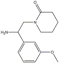 1-[2-amino-2-(3-methoxyphenyl)ethyl]piperidin-2-one Structure