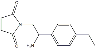 1-[2-amino-2-(4-ethylphenyl)ethyl]pyrrolidine-2,5-dione Structure