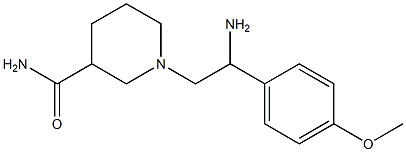 1-[2-amino-2-(4-methoxyphenyl)ethyl]piperidine-3-carboxamide Structure