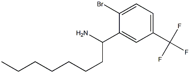 1-[2-bromo-5-(trifluoromethyl)phenyl]octan-1-amine 구조식 이미지