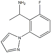 1-[2-fluoro-6-(1H-pyrazol-1-yl)phenyl]ethan-1-amine Structure