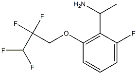 1-[2-fluoro-6-(2,2,3,3-tetrafluoropropoxy)phenyl]ethan-1-amine Structure