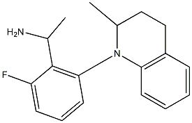 1-[2-fluoro-6-(2-methyl-1,2,3,4-tetrahydroquinolin-1-yl)phenyl]ethan-1-amine Structure