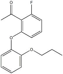 1-[2-fluoro-6-(2-propoxyphenoxy)phenyl]ethan-1-one Structure