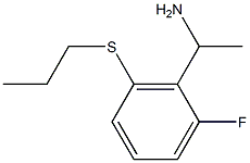 1-[2-fluoro-6-(propylsulfanyl)phenyl]ethan-1-amine 구조식 이미지