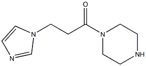 1-[3-(1H-imidazol-1-yl)propanoyl]piperazine 구조식 이미지