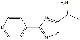 1-[3-(pyridin-4-yl)-1,2,4-oxadiazol-5-yl]ethan-1-amine Structure