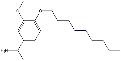 1-[3-methoxy-4-(nonyloxy)phenyl]ethan-1-amine 구조식 이미지