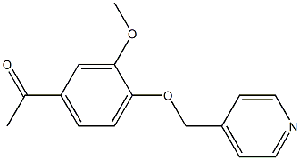 1-[3-methoxy-4-(pyridin-4-ylmethoxy)phenyl]ethanone 구조식 이미지