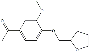 1-[3-methoxy-4-(tetrahydrofuran-2-ylmethoxy)phenyl]ethanone Structure