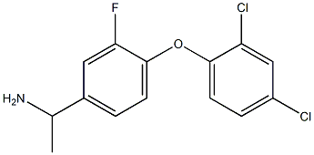 1-[4-(2,4-dichlorophenoxy)-3-fluorophenyl]ethan-1-amine Structure