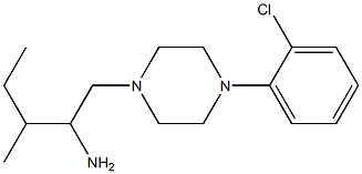 1-[4-(2-chlorophenyl)piperazin-1-yl]-3-methylpentan-2-amine Structure