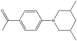 1-[4-(3,5-dimethylpiperidin-1-yl)phenyl]ethan-1-one 구조식 이미지