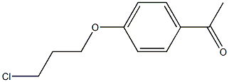 1-[4-(3-chloropropoxy)phenyl]ethanone Structure