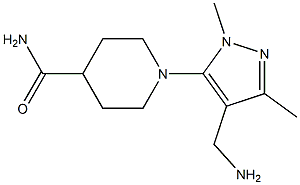 1-[4-(aminomethyl)-1,3-dimethyl-1H-pyrazol-5-yl]piperidine-4-carboxamide 구조식 이미지