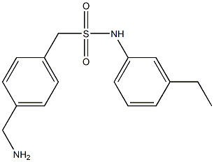 1-[4-(aminomethyl)phenyl]-N-(3-ethylphenyl)methanesulfonamide 구조식 이미지