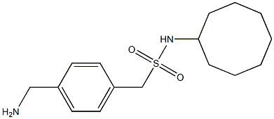 1-[4-(aminomethyl)phenyl]-N-cyclooctylmethanesulfonamide 구조식 이미지