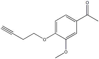 1-[4-(but-3-ynyloxy)-3-methoxyphenyl]ethanone 구조식 이미지