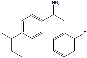 1-[4-(butan-2-yl)phenyl]-2-(2-fluorophenyl)ethan-1-amine Structure