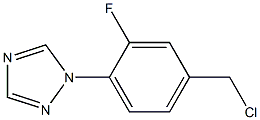 1-[4-(chloromethyl)-2-fluorophenyl]-1H-1,2,4-triazole Structure