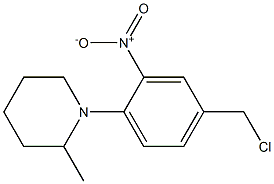 1-[4-(chloromethyl)-2-nitrophenyl]-2-methylpiperidine 구조식 이미지