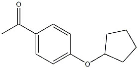 1-[4-(cyclopentyloxy)phenyl]ethanone Structure
