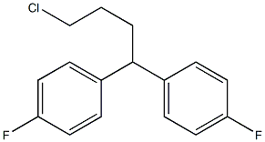 1-[4-chloro-1-(4-fluorophenyl)butyl]-4-fluorobenzene 구조식 이미지