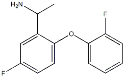 1-[5-fluoro-2-(2-fluorophenoxy)phenyl]ethan-1-amine 구조식 이미지