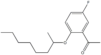 1-[5-fluoro-2-(octan-2-yloxy)phenyl]ethan-1-one 구조식 이미지