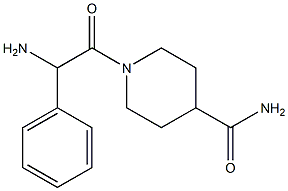 1-[amino(phenyl)acetyl]piperidine-4-carboxamide Structure