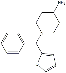 1-[furan-2-yl(phenyl)methyl]piperidin-4-amine Structure