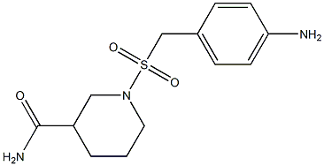 1-{[(4-aminophenyl)methane]sulfonyl}piperidine-3-carboxamide 구조식 이미지