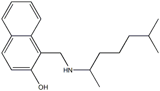 1-{[(6-methylheptan-2-yl)amino]methyl}naphthalen-2-ol Structure