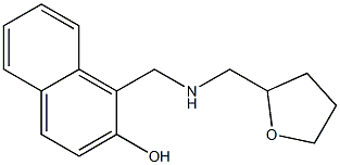 1-{[(oxolan-2-ylmethyl)amino]methyl}naphthalen-2-ol 구조식 이미지