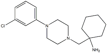 1-{[4-(3-chlorophenyl)piperazin-1-yl]methyl}cyclohexan-1-amine Structure