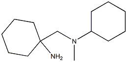 1-{[cyclohexyl(methyl)amino]methyl}cyclohexan-1-amine 구조식 이미지