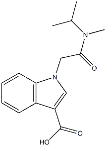 1-{[methyl(propan-2-yl)carbamoyl]methyl}-1H-indole-3-carboxylic acid Structure