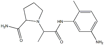 1-{1-[(5-amino-2-methylphenyl)carbamoyl]ethyl}pyrrolidine-2-carboxamide Structure