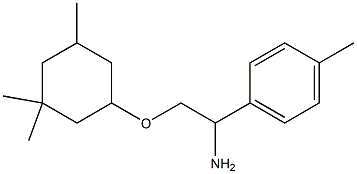 1-{1-amino-2-[(3,3,5-trimethylcyclohexyl)oxy]ethyl}-4-methylbenzene Structure