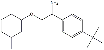 1-{1-amino-2-[(3-methylcyclohexyl)oxy]ethyl}-4-tert-butylbenzene Structure