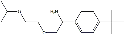 1-{1-amino-2-[2-(propan-2-yloxy)ethoxy]ethyl}-4-tert-butylbenzene 구조식 이미지