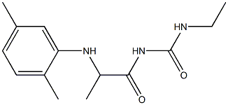 1-{2-[(2,5-dimethylphenyl)amino]propanoyl}-3-ethylurea 구조식 이미지