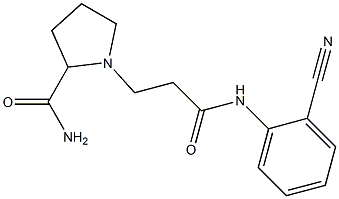 1-{2-[(2-cyanophenyl)carbamoyl]ethyl}pyrrolidine-2-carboxamide 구조식 이미지