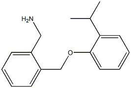 1-{2-[(2-isopropylphenoxy)methyl]phenyl}methanamine 구조식 이미지