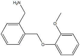 1-{2-[(2-methoxyphenoxy)methyl]phenyl}methanamine Structure