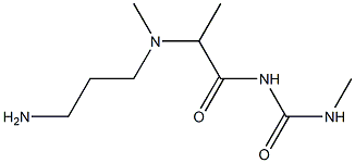 1-{2-[(3-aminopropyl)(methyl)amino]propanoyl}-3-methylurea 구조식 이미지