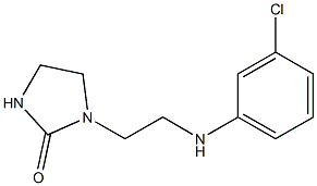 1-{2-[(3-chlorophenyl)amino]ethyl}imidazolidin-2-one 구조식 이미지