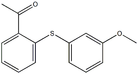 1-{2-[(3-methoxyphenyl)sulfanyl]phenyl}ethan-1-one Structure