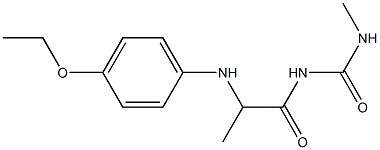 1-{2-[(4-ethoxyphenyl)amino]propanoyl}-3-methylurea 구조식 이미지