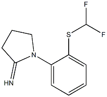 1-{2-[(difluoromethyl)sulfanyl]phenyl}pyrrolidin-2-imine Structure